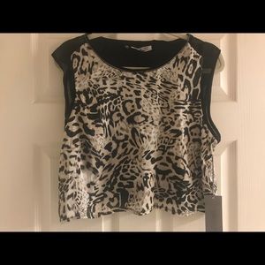 NWT Jennifer Lopez Parisian Chic Crop Top - XL